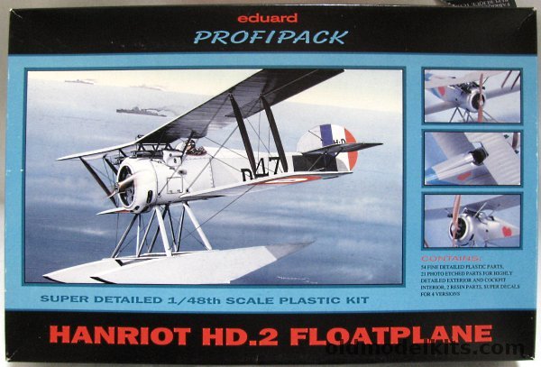 Eduard 1/48 Profipack Hanriot HD-2  Floatplane - (HD.2), 8039 plastic model kit